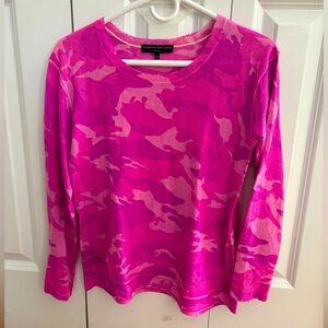 Generation Love bright pink camo cashmere sweater size xs